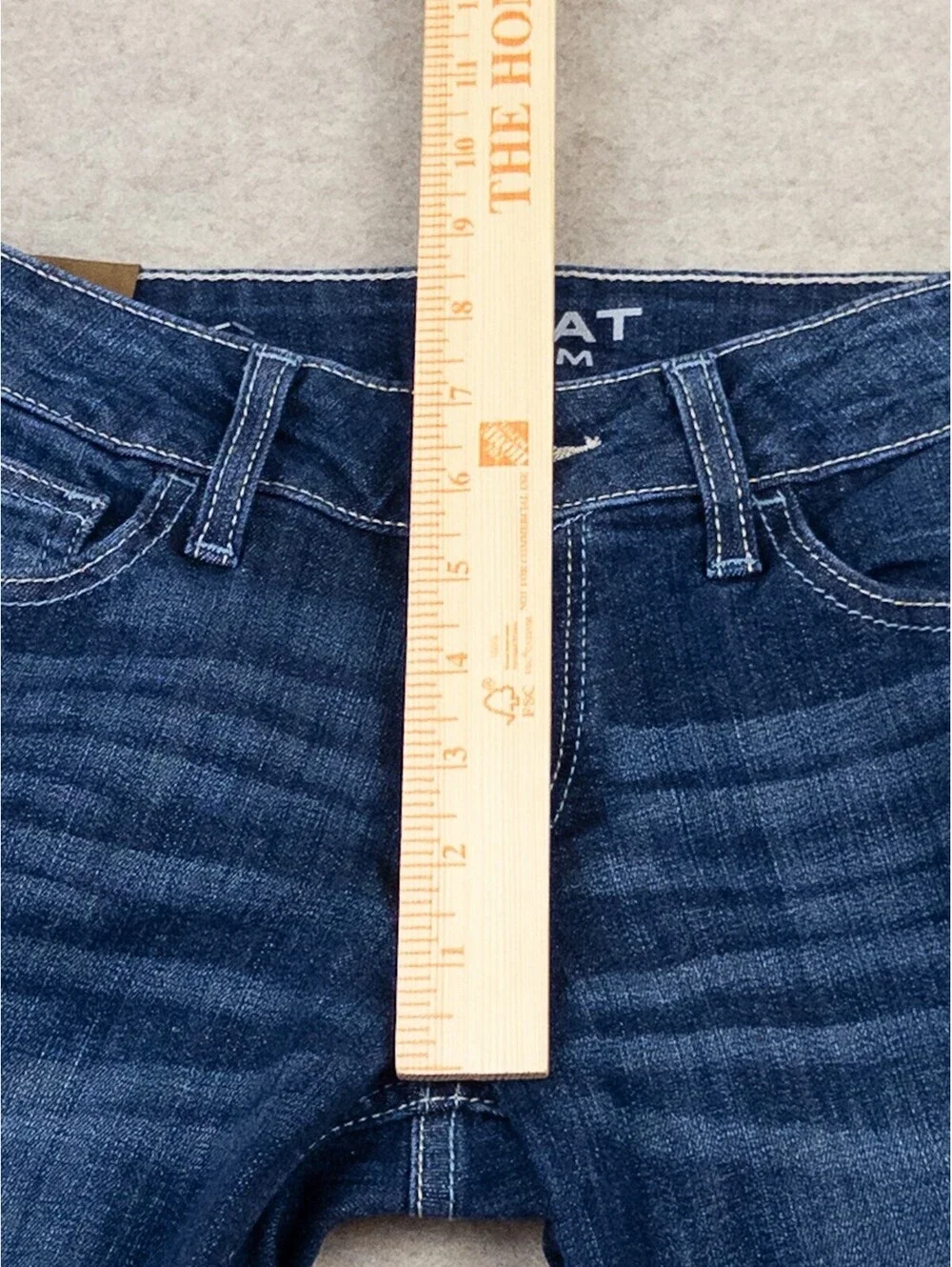 Ariat Denim Trouser Jeans Size 25R Wide Leg Blue